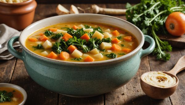 Soupe de légumes d'hiver réconfortante et saine
